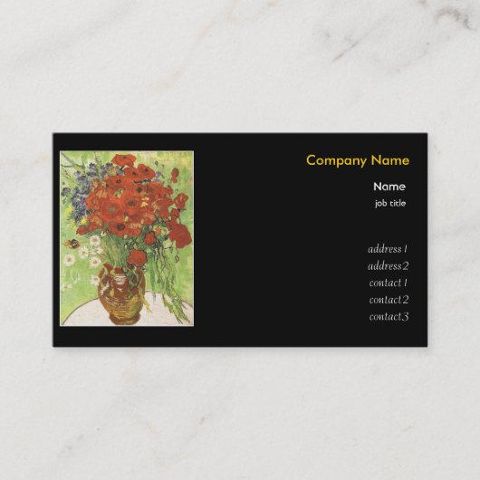 梵 高ビンセント・ヴァン・ゴッホ 名刺 (正面)