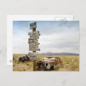 棄車国道66号，アリゾナ ポストカード (正面/裏面)