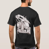 棍棒の背部 Tシャツ (裏面)