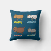 棒おもしろい犬 クッション (裏面)