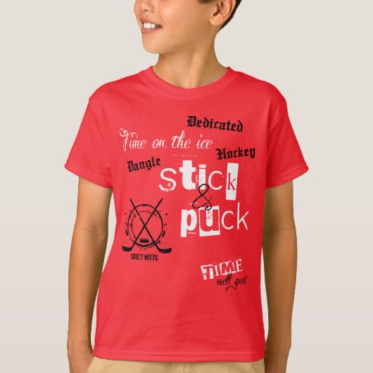 棒およびパックの時間 Tシャツ (正面)
