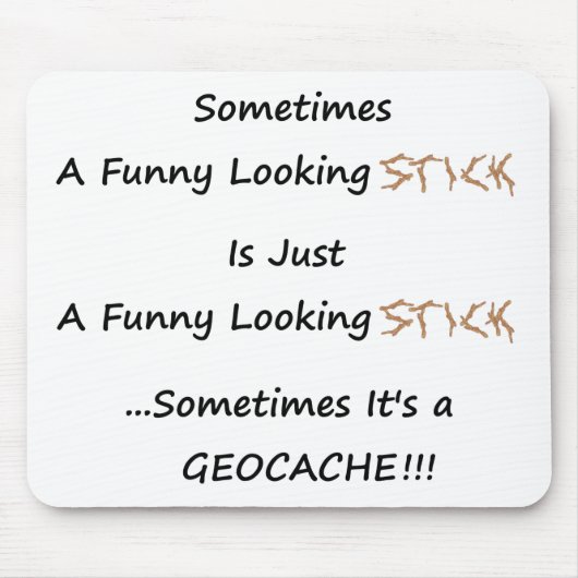 棒かGeocache マウスパッド (正面)