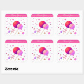 棒つきキャンデーありがとう スクエアシール (シート)