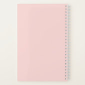 棒つきキャンデーかわいいピンク ノートブック (裏面)