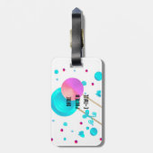 棒つきキャンデーとキャンディドット ラゲッジタグ (裏面縦)