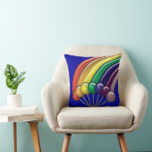 棒つきキャンデーとレインボウカスタマイズ可能な枕 クッション (椅子)