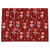 棒つきキャンデーと矢印 ラージペーパーバッグ (正面)