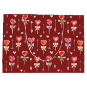 棒つきキャンデーと矢印 ラージペーパーバッグ (裏面)