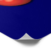 棒つきキャンデーと虹のカスタマイズ可能なポスター ポスター (角)