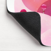 棒つきキャンデーと雲かわいらしイラストレーション マウスパッド (コーナー)