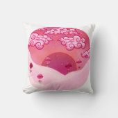 棒つきキャンデーと雲かわいらし雲 クッション (正面)