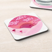 棒つきキャンデーと雲かわいらし雲 コースター (左側)