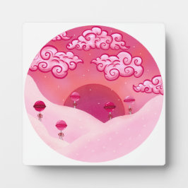 棒つきキャンデーと雲かわいらし雲 フォトプラーク