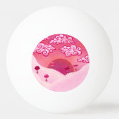 棒つきキャンデーと雲かわいらし雲 卓球ボール (裏面)