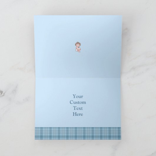 棒つきキャンデーのベビーの誕生の発表 案内状 (内部)