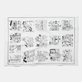 棒つきキャンデーのマンガおもしろいンの選択 キッチンタオル (横)