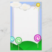 棒つきキャンデーの土地 便箋 (正面)