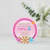 棒つきキャンデーの招待状-キャンデーの土地の招待状 招待状 (スタンド正面)