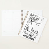 棒つきキャンデーの救済男が木からボールを取る プランナー手帳 (ディスプレー)