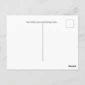 棒つきキャンデーの救済男が木からボールを取る ポストカード (裏面)