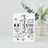 棒つきキャンデーの男が現れる ポストカード (スタンド正面)