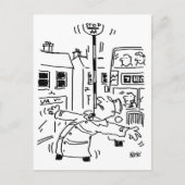 棒つきキャンデーの男が現れる ポストカード (正面)