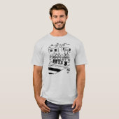 棒つきキャンデーの男性が棒つきキャンデーで小学生を制御 Tシャツ (正面フル)