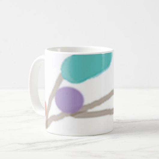 "棒つきキャンデーの花", 11ozコーヒーマグ コーヒーマグカップ (正面左)