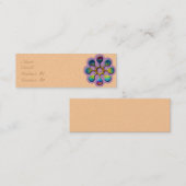 棒つきキャンデーのLavendarの輪郭 スキニー名刺 (正面/裏面)