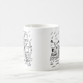 棒つきキャンデーを使って洪水でボートを漕ぐ棒つきキャンデー コーヒーマグカップ (中央)