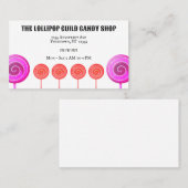 棒つきキャンデーカラフルキャンディーショップ 名刺 (正面/裏面)