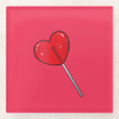 棒つきキャンデーガラスコースター ガラスコースター (正面)