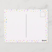 棒つきキャンデーキャンディイラストレーションは甘い日を持っている ポストカード (裏面)