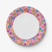 棒つきキャンデーキャンディパターン ペーパープレート (正面)