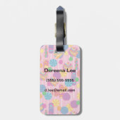 棒つきキャンデーキャンディパターン ラゲッジタグ (裏面縦)