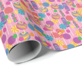 棒つきキャンデーキャンディパターン ラッピングペーパー (ロールコーナー)