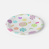 棒つきキャンデーキャンディパーティー紙プレート ペーパープレート (アングル)