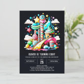 棒つきキャンデーキャンディファンタジー誕生日 招待状 (スタンド正面)