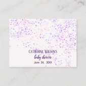 棒つきキャンデーキャンディランドベビーシャワーおむつラッフル エンクロージャーカード (裏面)