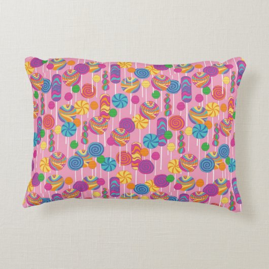 棒つきキャンデーキャンデーパターン アクセントクッション (裏面)