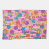 棒つきキャンデーキャンデーパターン キッチンタオル (横)