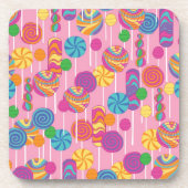棒つきキャンデーキャンデーパターン コースター (正面)