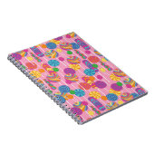 棒つきキャンデーキャンデーパターン ノートブック (右側)