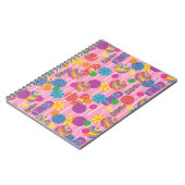 棒つきキャンデーキャンデーパターン ノートブック (左側)