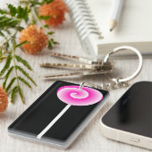 棒つきキャンデーキーチェーン(プリンセスマゼンタ) キーホルダー (正面右)