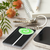 棒つきキャンデーキーチェーン(ライム) キーホルダー (正面右)