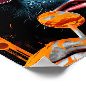 棒つきキャンデークールとチンプ – Urban ポップ・アートの Art ポスター (角)