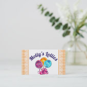 棒つきキャンデーサッカー飴メーカー菓子 名刺 (スタンド正面)