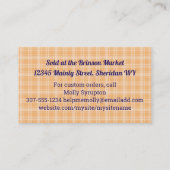 棒つきキャンデーサッカー飴メーカー菓子 名刺 (裏面)