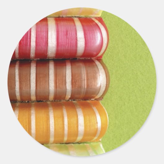 棒つきキャンデーシール ラウンドシール (正面)